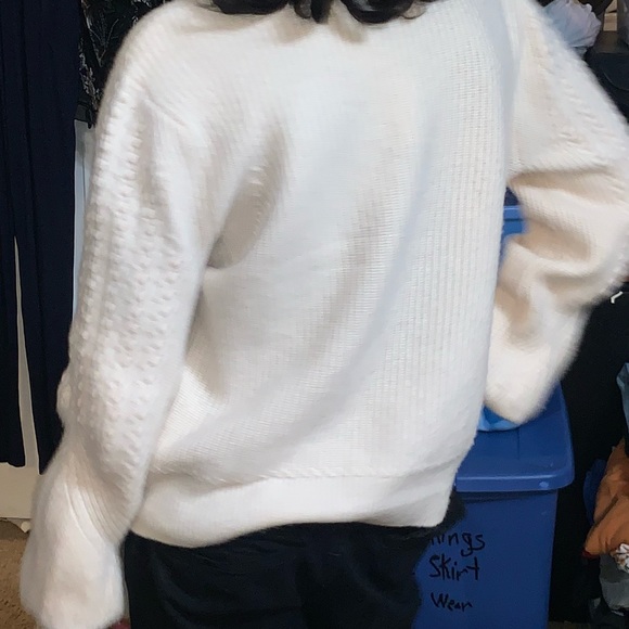 #10 Paige Wool Blend Crème Color Sweater - Picture 5 of 11